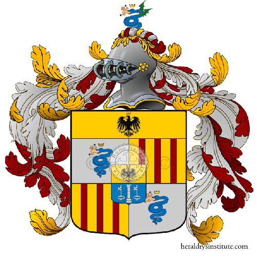 Visconti D'aragona family Coat of Arms