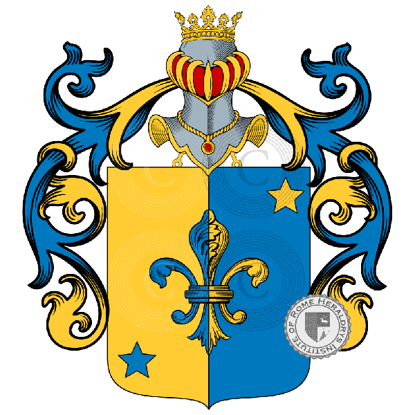 Zavagli family Coat of Arms