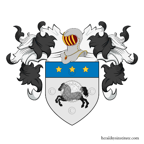 Cavalli (carmagnola) family Coat of Arms