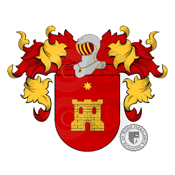 Caciano family Coat of Arms