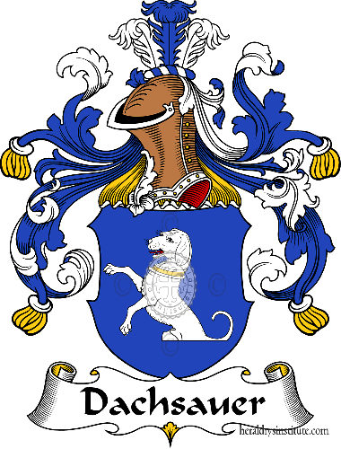 Dachsauer family Coat of Arms