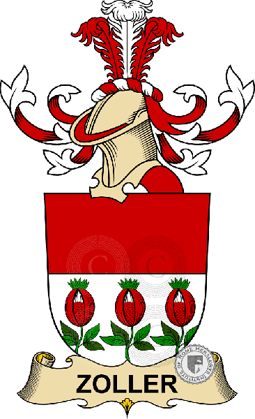Zoller family Coat of Arms