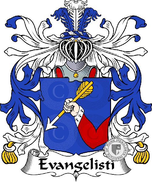 Evangelisti family Coat of Arms