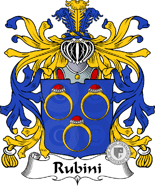 Rubini family Coat of Arms