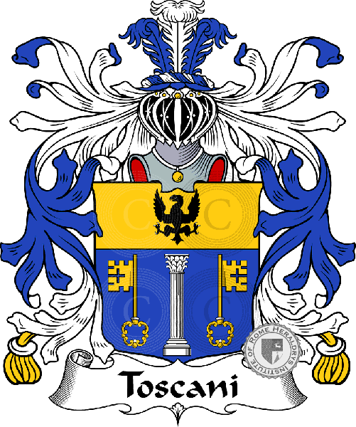 Toscani family Coat of Arms