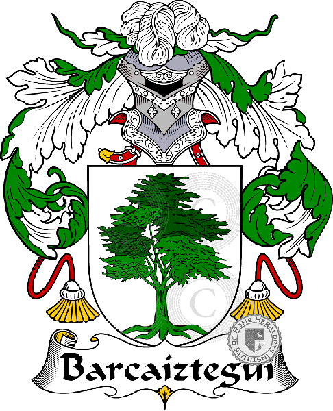 Barcaíztegui family Coat of Arms