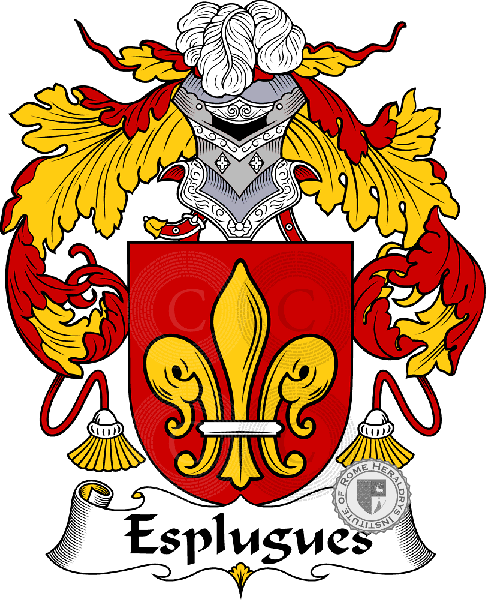 Esplugues family Coat of Arms