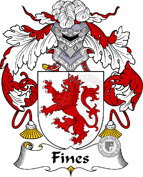 Fines family Coat of Arms