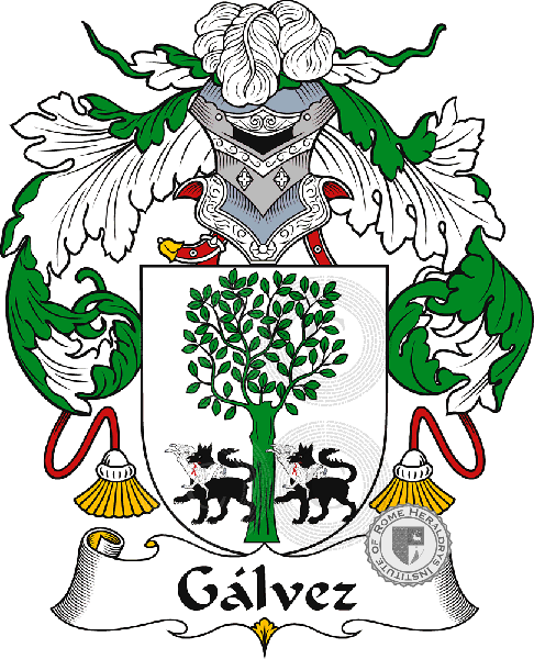 Gálvez family Coat of Arms