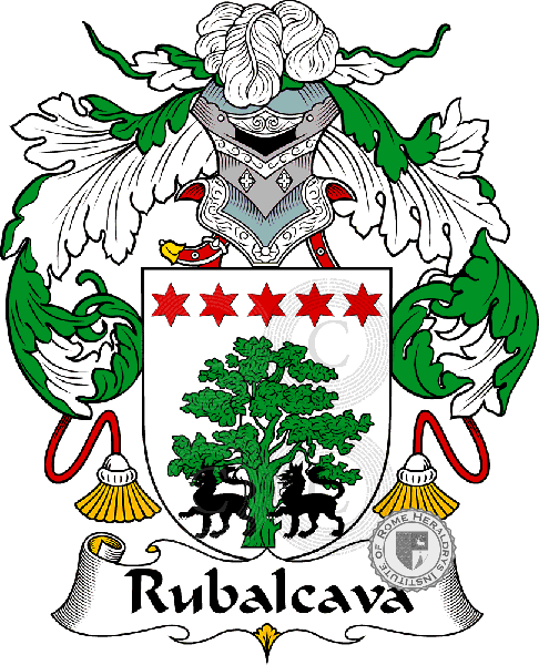 Rubalcava family Coat of Arms
