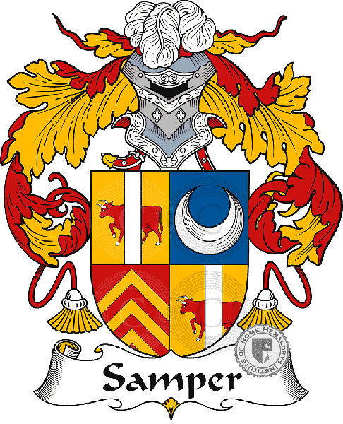 Samper family Coat of Arms