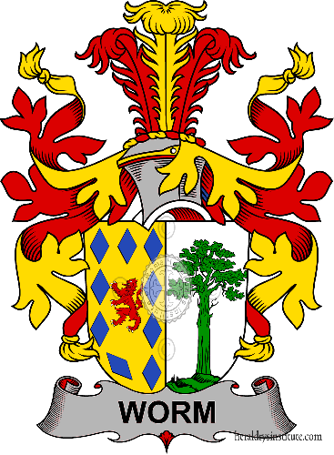 Worm family Coat of Arms