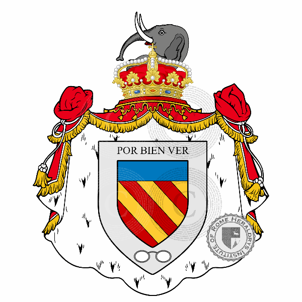 Caracciolo Rossi family Coat of Arms