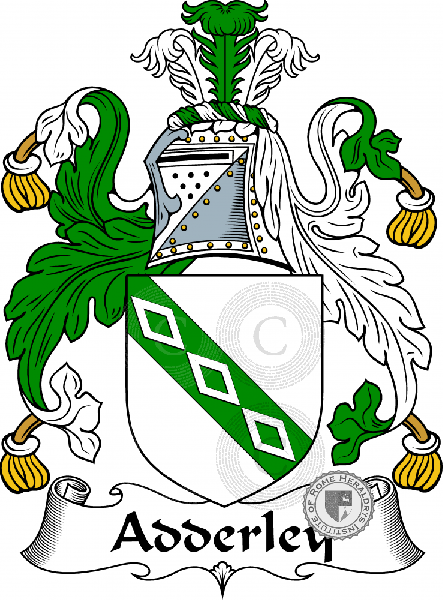 Adderley family Coat of Arms