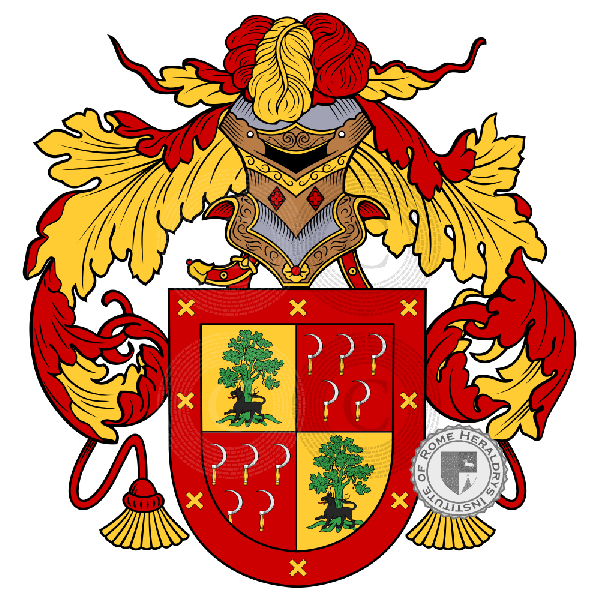 Rozas de Ezquerra family Coat of Arms
