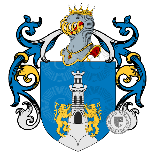 Lazzarelli family Coat of Arms