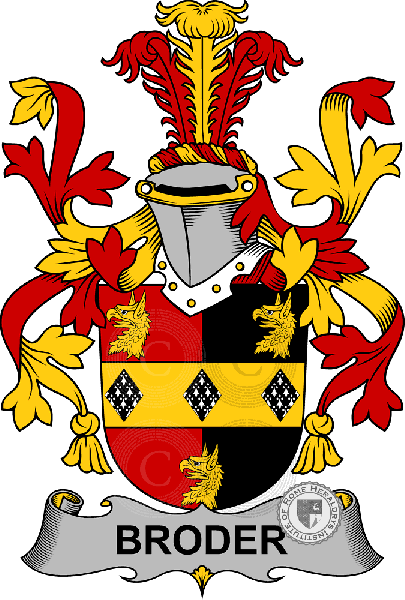 Broder family Coat of Arms