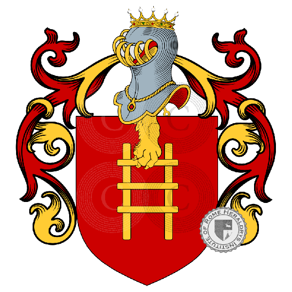 Pontedera family Coat of Arms