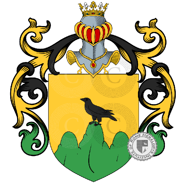 Corvi family Coat of Arms